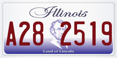 IL license plate A282519
