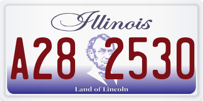 IL license plate A282530