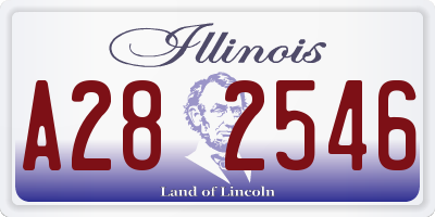 IL license plate A282546