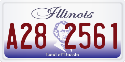 IL license plate A282561