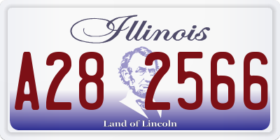 IL license plate A282566