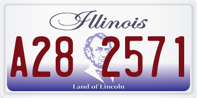 IL license plate A282571