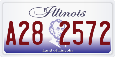 IL license plate A282572