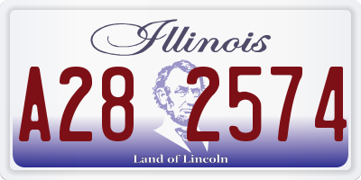 IL license plate A282574
