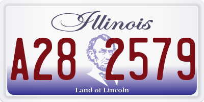 IL license plate A282579