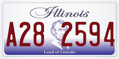 IL license plate A282594