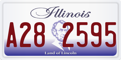 IL license plate A282595