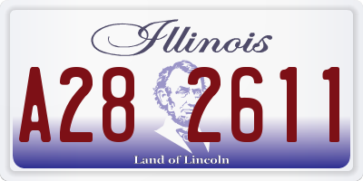 IL license plate A282611