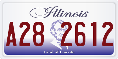 IL license plate A282612