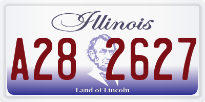 IL license plate A282627