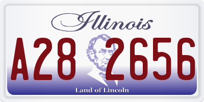 IL license plate A282656