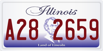 IL license plate A282659