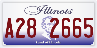 IL license plate A282665