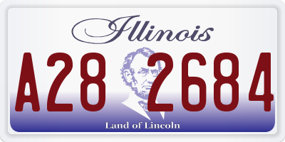 IL license plate A282684