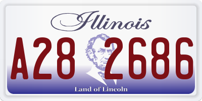 IL license plate A282686
