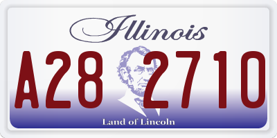 IL license plate A282710