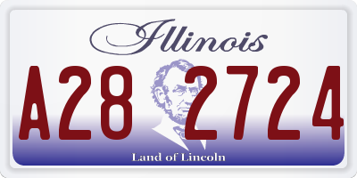 IL license plate A282724