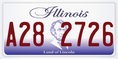 IL license plate A282726