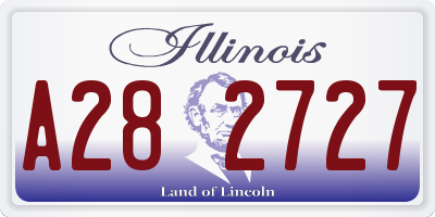 IL license plate A282727