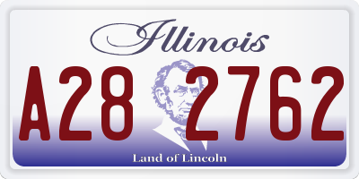IL license plate A282762