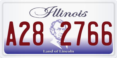 IL license plate A282766
