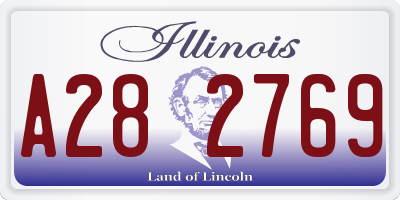 IL license plate A282769