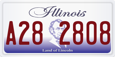 IL license plate A282808