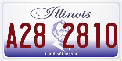 IL license plate A282810