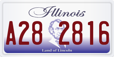 IL license plate A282816