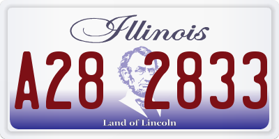 IL license plate A282833