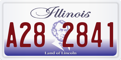 IL license plate A282841