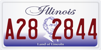 IL license plate A282844