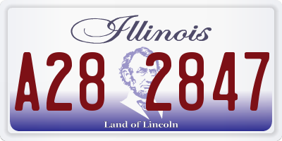 IL license plate A282847