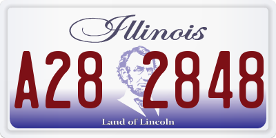 IL license plate A282848