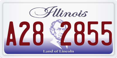 IL license plate A282855