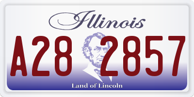 IL license plate A282857