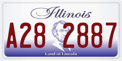 IL license plate A282887
