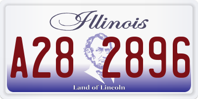IL license plate A282896