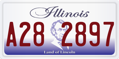 IL license plate A282897