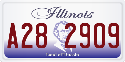 IL license plate A282909