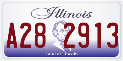 IL license plate A282913