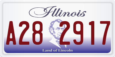 IL license plate A282917