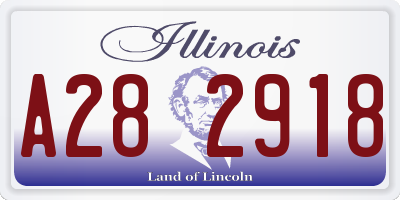 IL license plate A282918
