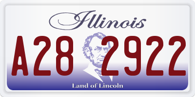 IL license plate A282922