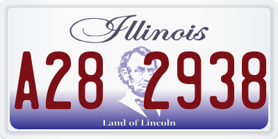 IL license plate A282938