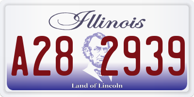IL license plate A282939