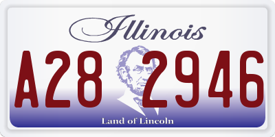 IL license plate A282946