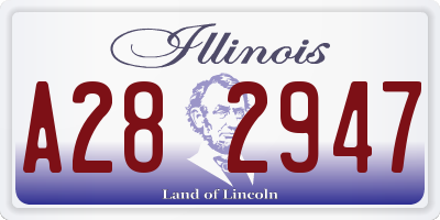 IL license plate A282947