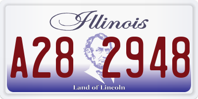 IL license plate A282948