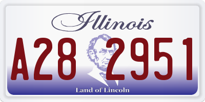 IL license plate A282951